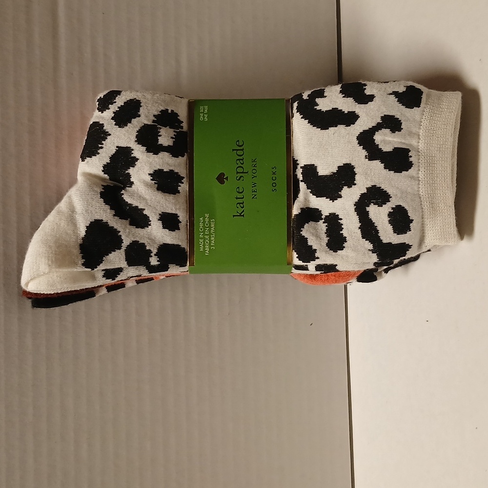 kate spade Women Multicolor 3pack Socks NWT - Picture 3 of 10